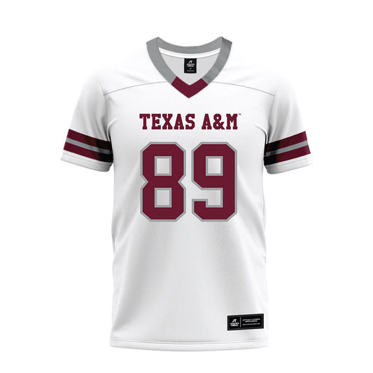 Texas A&M - NCAA Football : Kade Stewart - White Premium Football Jersey-0