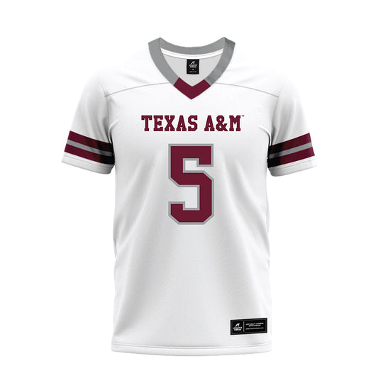 Texas A&M - NCAA Football : Amari Daniels - White Premium Football Jersey-0