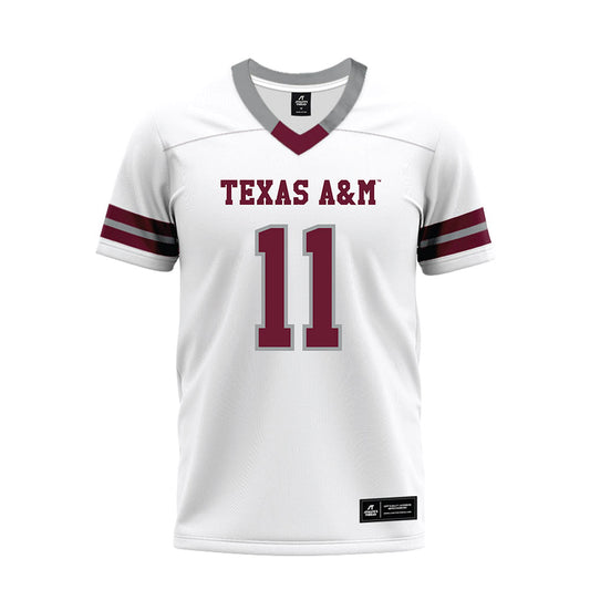 Texas A&M - NCAA Football : Kelshaun Johnson - White Premium Football Jersey-0