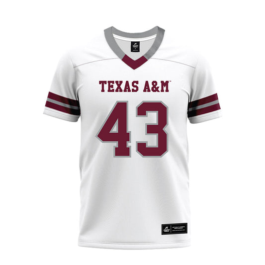 Texas A&M - NCAA Football : Jeremiah Searcy - White Premium Football Jersey-0