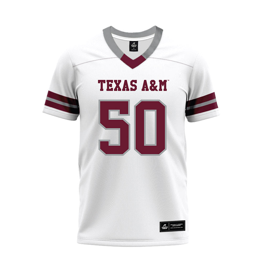 Texas A&M - NCAA Football : Isendre Ahfua - White Premium Football Jersey-0