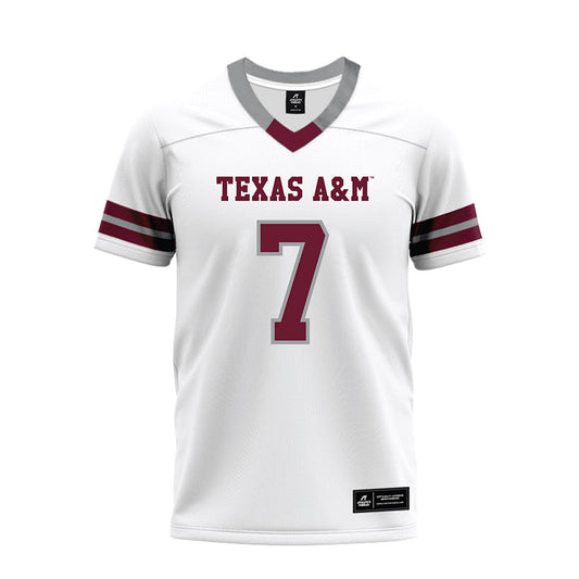 Texas A&M - NCAA Football : Kevin Concepcion - White Premium Football Jersey-0