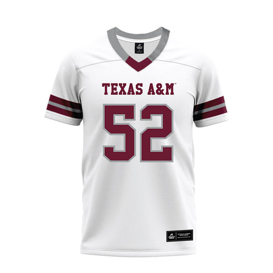 Texas A&M - NCAA Football : Blake Ivy - White Premium Football Jersey-0