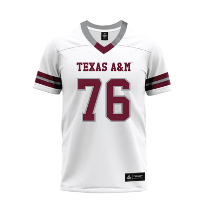 Texas A&M - NCAA Football : Reuben Fatheree II - White Premium Football Jersey-0