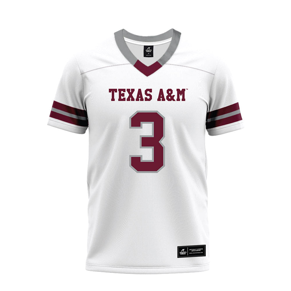 Texas A&M - NCAA Football : Marcus Ratcliffe - White Premium Football Jersey-0