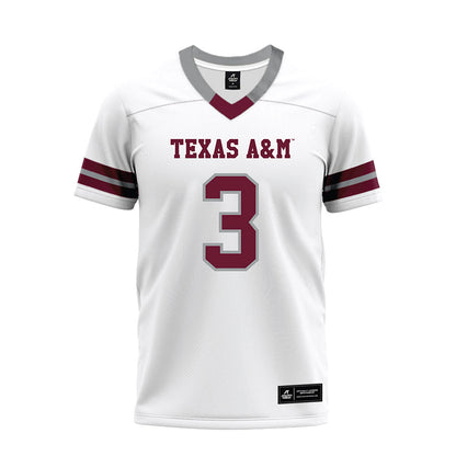 Texas A&M - NCAA Football : Marcus Ratcliffe - White Premium Football Jersey-0
