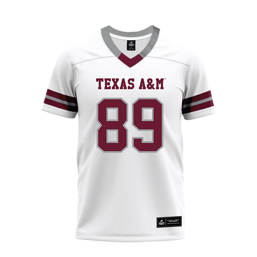 Texas A&M - NCAA Football : Kade Stewart - White Premium Football Jersey-0