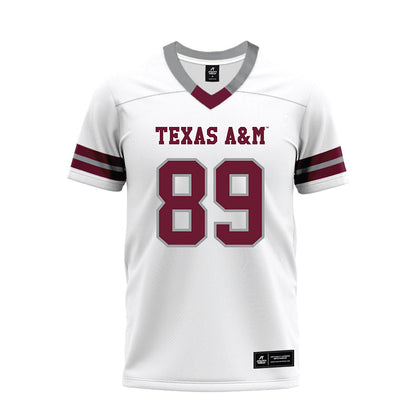 Texas A&M - NCAA Football : Kade Stewart - White Premium Football Jersey-0