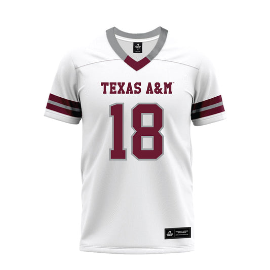 Texas A&M - NCAA Football : T.J. Searcy - White Premium Football Jersey-0
