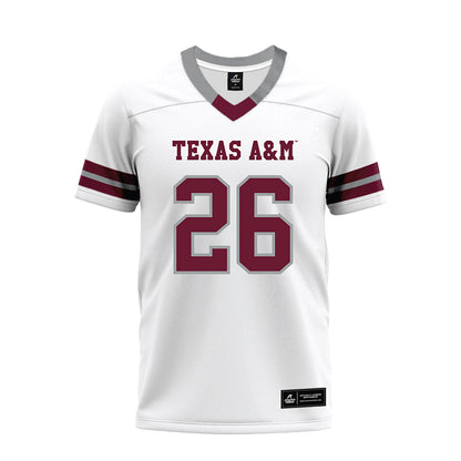 Texas A&M - NCAA Football : Layne Gerke - White Premium Football Jersey-0