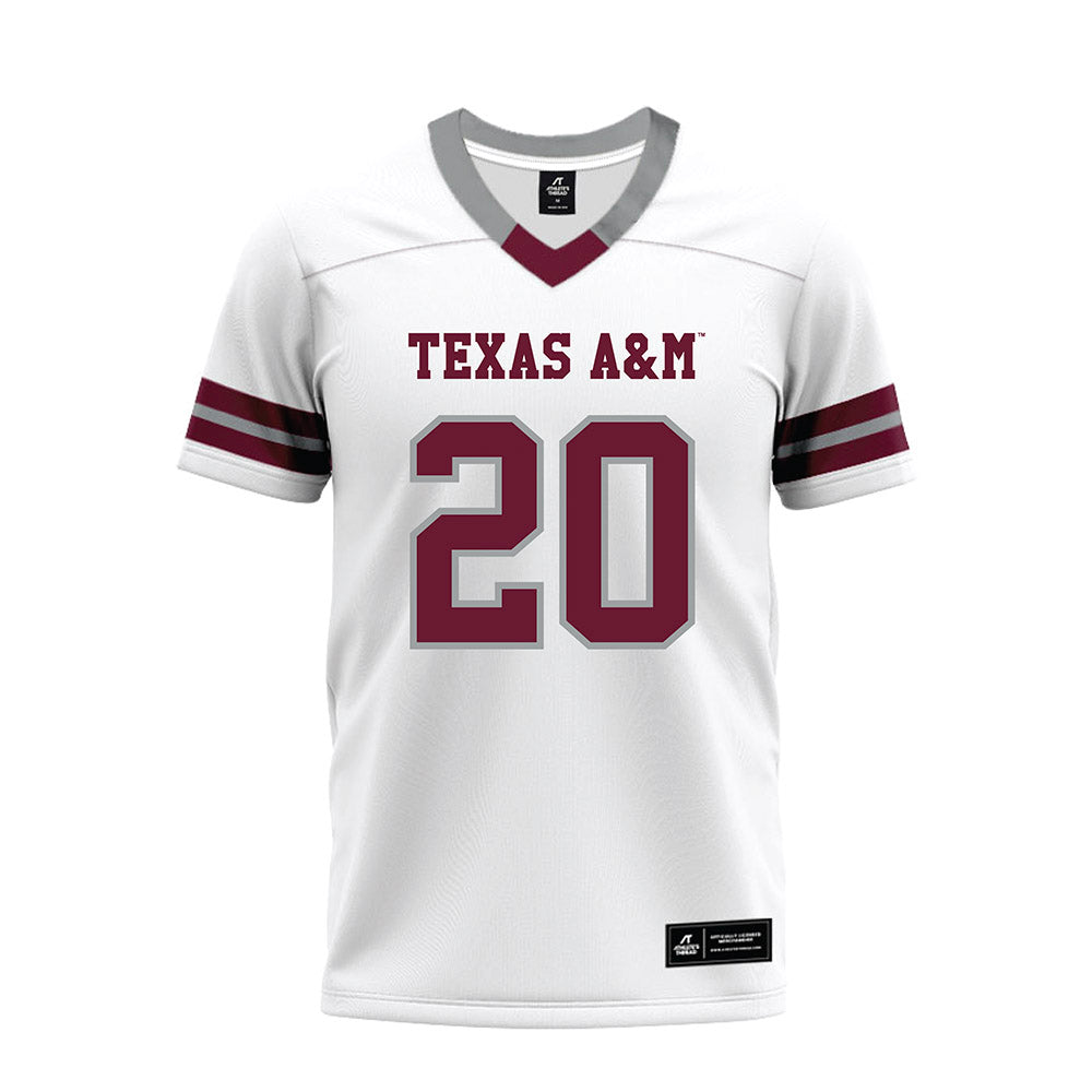 Texas A&M - NCAA Football : Johnny Ryder - White Premium Football Jersey-0