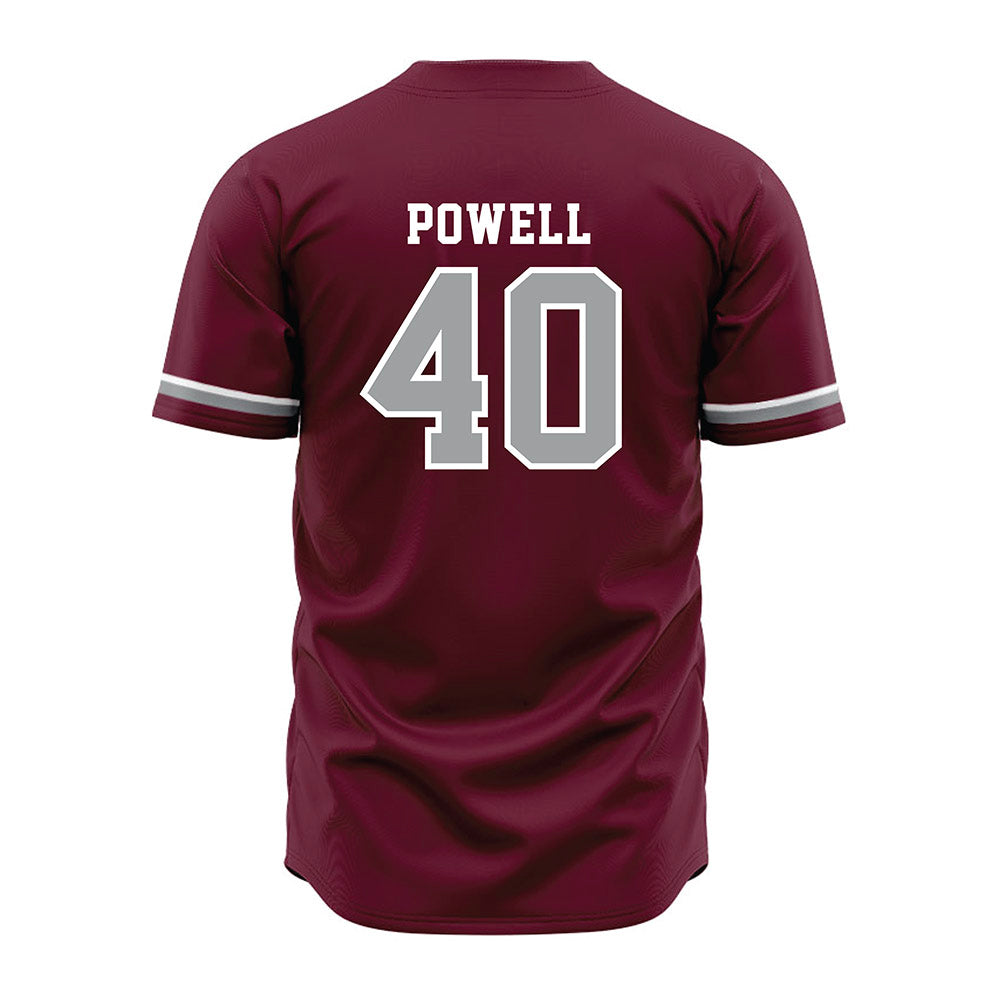 Texas A&M - NCAA Baseball : Cooper Powell - Maroon Jersey-1