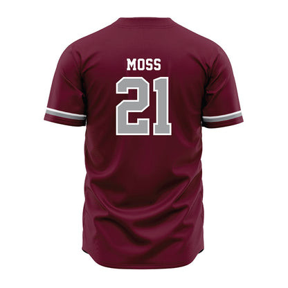 Texas A&M - NCAA Baseball : Weston Moss - Maroon Jersey-1