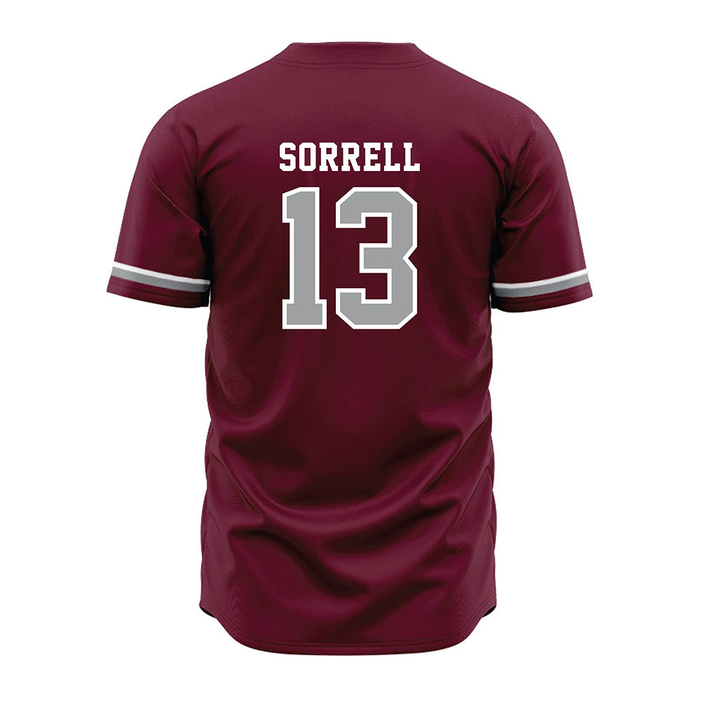 Texas A&M - NCAA Baseball : Caden Sorrell - Maroon Jersey-1
