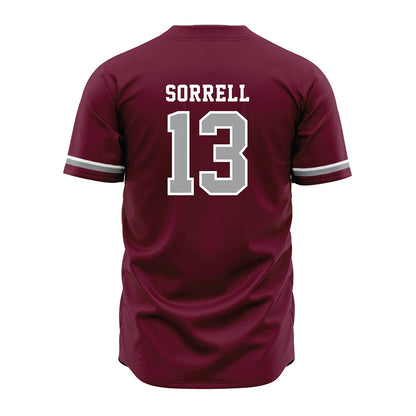 Texas A&M - NCAA Baseball : Caden Sorrell - Maroon Jersey-1
