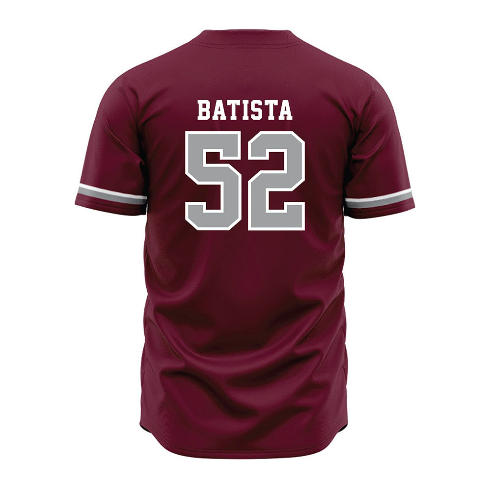 Texas A&M - NCAA Baseball : Elijah Batista - Maroon Jersey-1