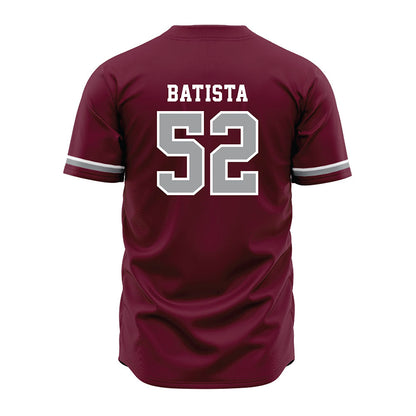 Texas A&M - NCAA Baseball : Elijah Batista - Maroon Jersey-1