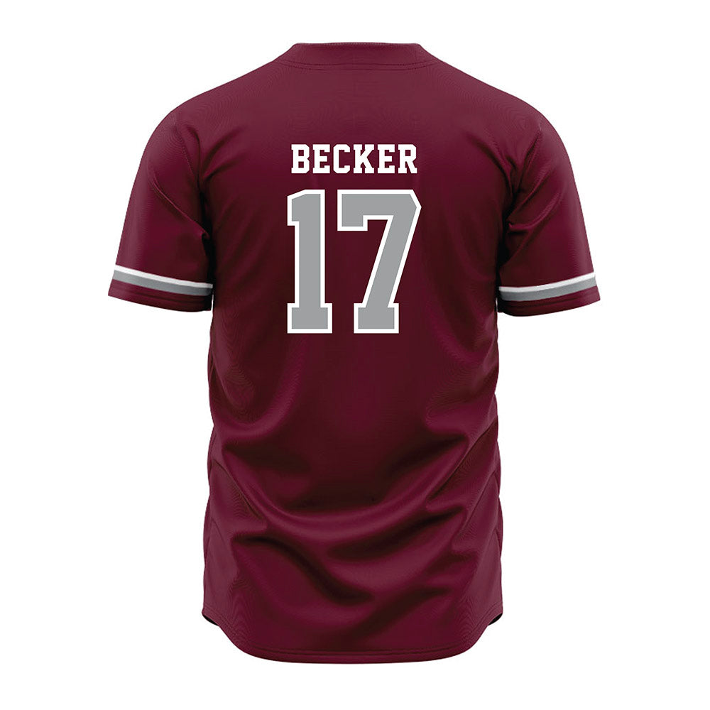 Texas A&M - NCAA Baseball : Zane Becker - Maroon Jersey-1
