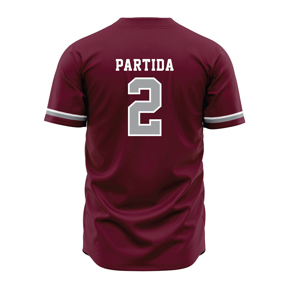 Texas A&M - NCAA Baseball : Nico Partida - Maroon Jersey-1