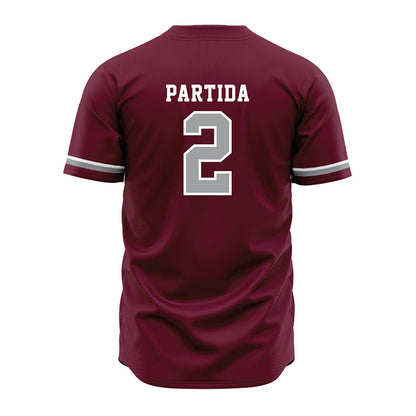 Texas A&M - NCAA Baseball : Nico Partida - Maroon Jersey-1