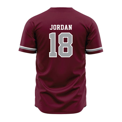 Texas A&M - NCAA Baseball : Wesley Jordan - Maroon Jersey-1