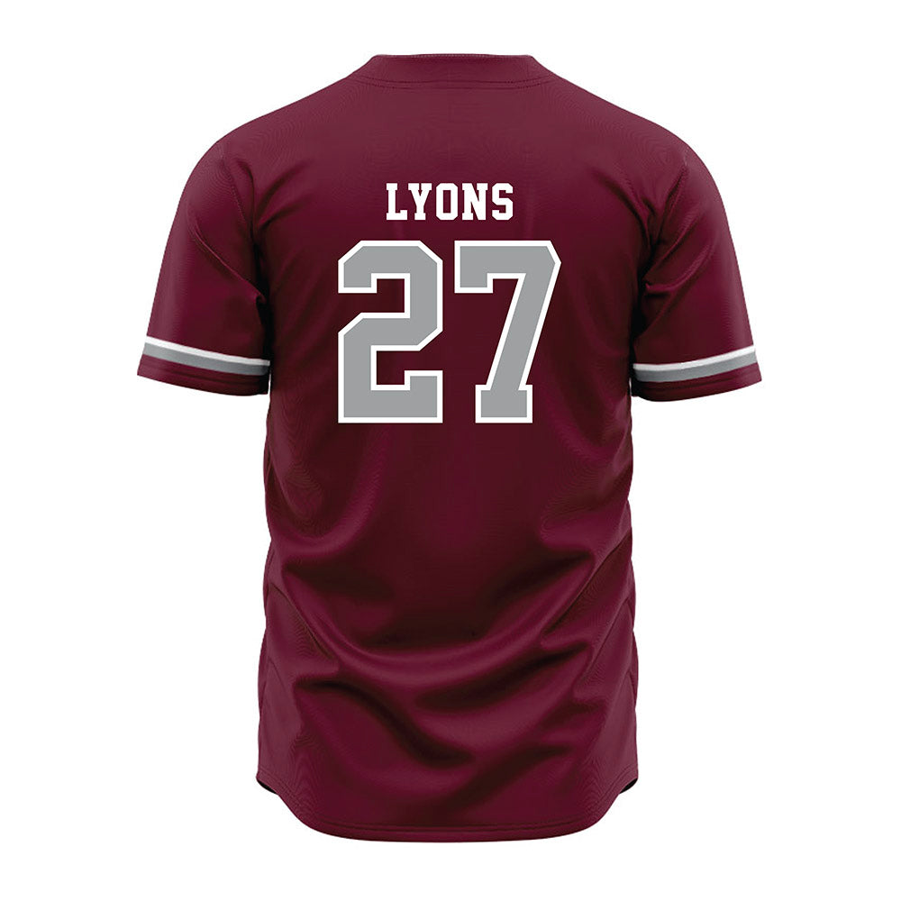 Texas A&M - NCAA Baseball : Gavin Lyons - Maroon Jersey-1