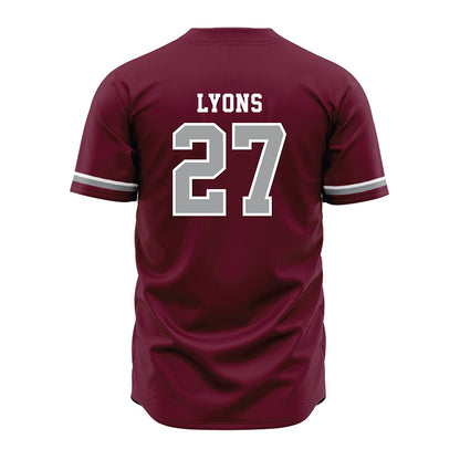 Texas A&M - NCAA Baseball : Gavin Lyons - Maroon Jersey-1