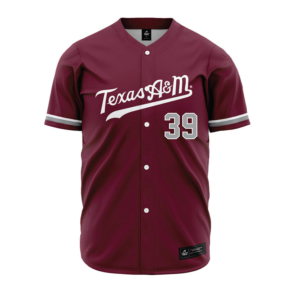 Texas A&M - NCAA Baseball : Ethan Darden - Maroon Jersey-0