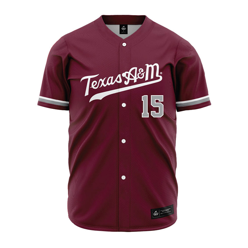 Texas A&M - NCAA Baseball : David Ramirez - Maroon Jersey-0