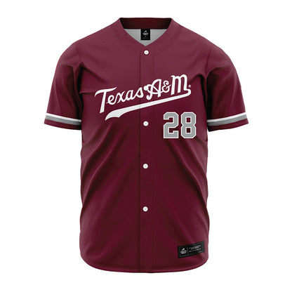 Texas A&M - NCAA Baseball : Caden McCoy - Maroon Jersey-0
