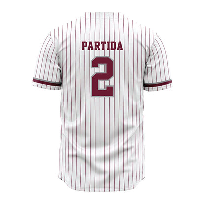 Texas A&M - NCAA Baseball : Nico Partida - White Jersey-1