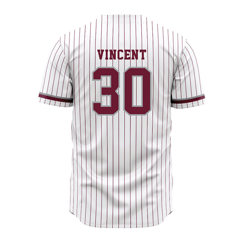 Texas A&M - NCAA Baseball : Roger Vincent - White Jersey-1