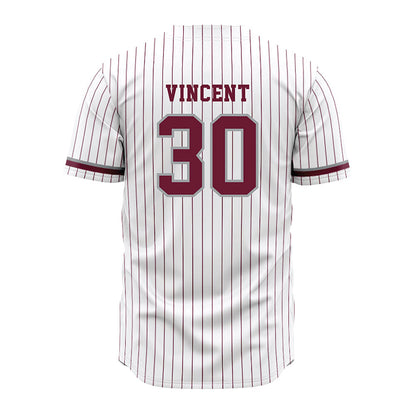 Texas A&M - NCAA Baseball : Roger Vincent - White Jersey-1
