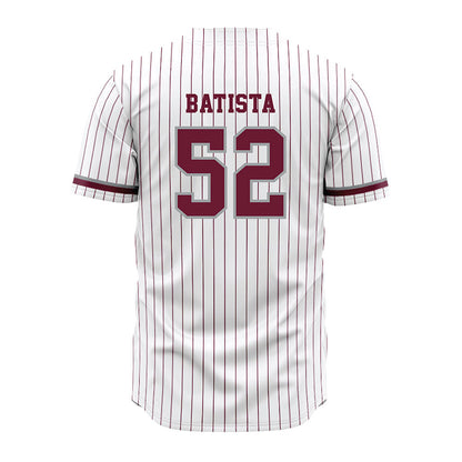 Texas A&M - NCAA Baseball : Elijah Batista - White Jersey-1
