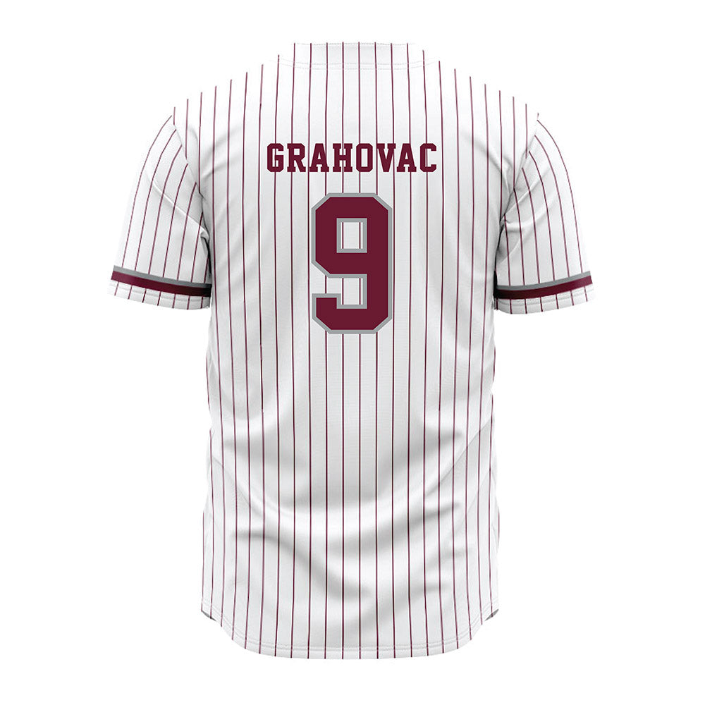 Texas A&M - NCAA Baseball : Gavin Grahovac - White Jersey-1