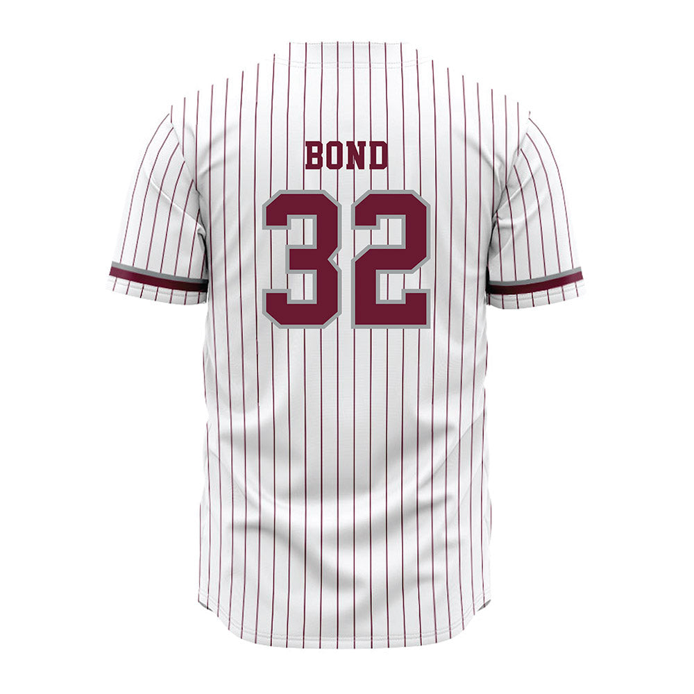 Texas A&M - NCAA Baseball : Hunter Bond - White Jersey-1