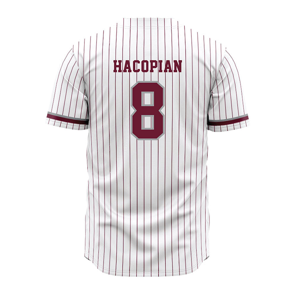 Texas A&M - NCAA Baseball : Christopher Hacopian - White Jersey-1
