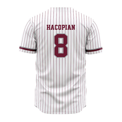 Texas A&M - NCAA Baseball : Christopher Hacopian - White Jersey-1