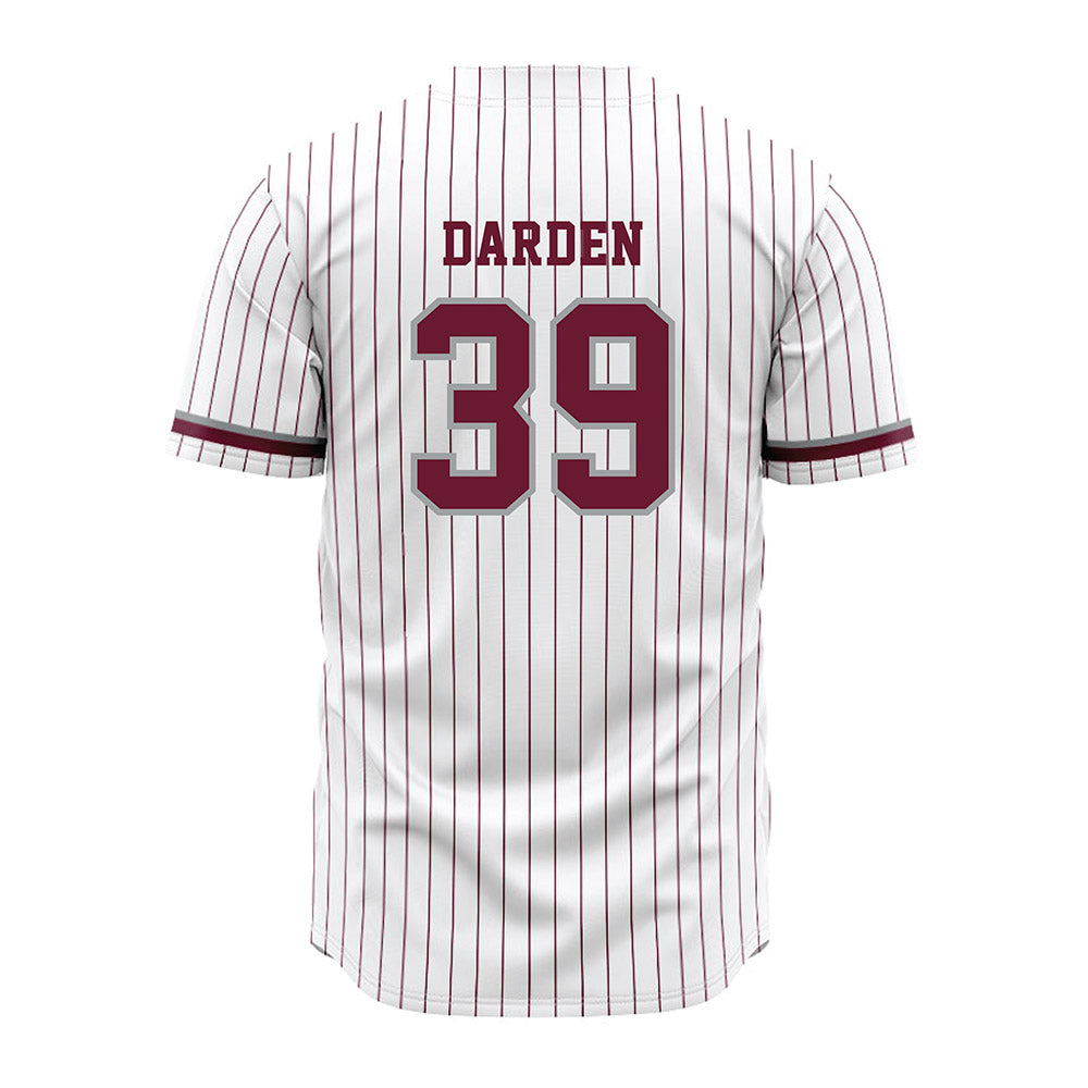 Texas A&M - NCAA Baseball : Ethan Darden - White Jersey-1