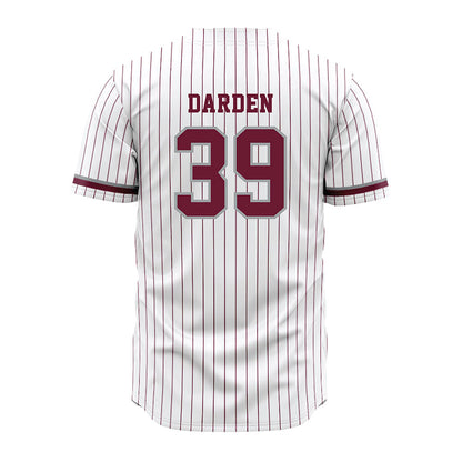 Texas A&M - NCAA Baseball : Ethan Darden - White Jersey-1