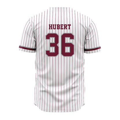 Texas A&M - NCAA Baseball : Cole Hubert - White Jersey-1
