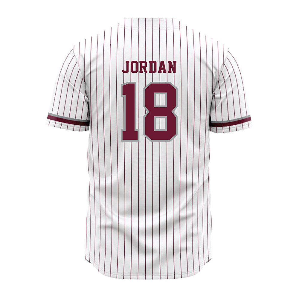 Texas A&M - NCAA Baseball : Wesley Jordan - White Jersey-1