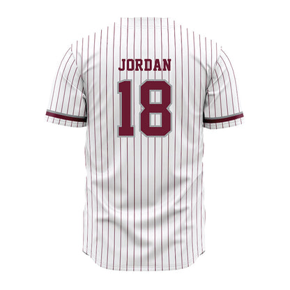 Texas A&M - NCAA Baseball : Wesley Jordan - White Jersey-1