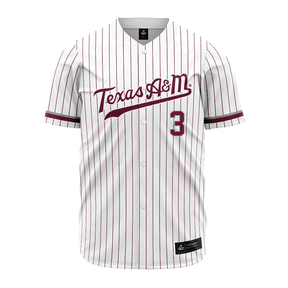 Texas A&M - NCAA Baseball : Terrence Kiel II - White Jersey-0