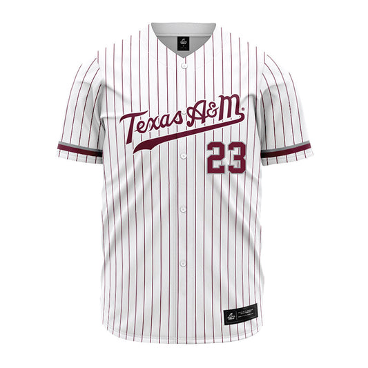 Texas A&M - NCAA Baseball : Jorian Wilson - White Jersey-0