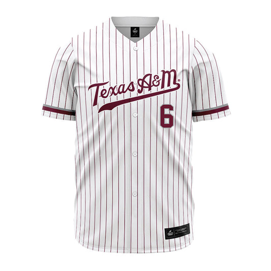 Texas A&M - NCAA Baseball : Boston Kellner - White Jersey-0