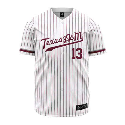 Texas A&M - NCAA Baseball : Caden Sorrell - White Jersey-0