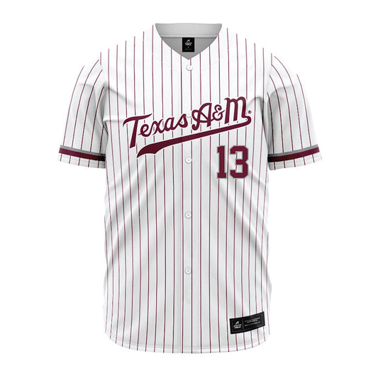 Texas A&M - NCAA Baseball : Caden Sorrell - White Jersey-0