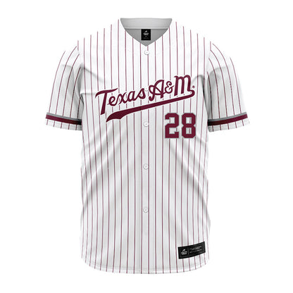 Texas A&M - NCAA Baseball : Caden McCoy - White Jersey-0