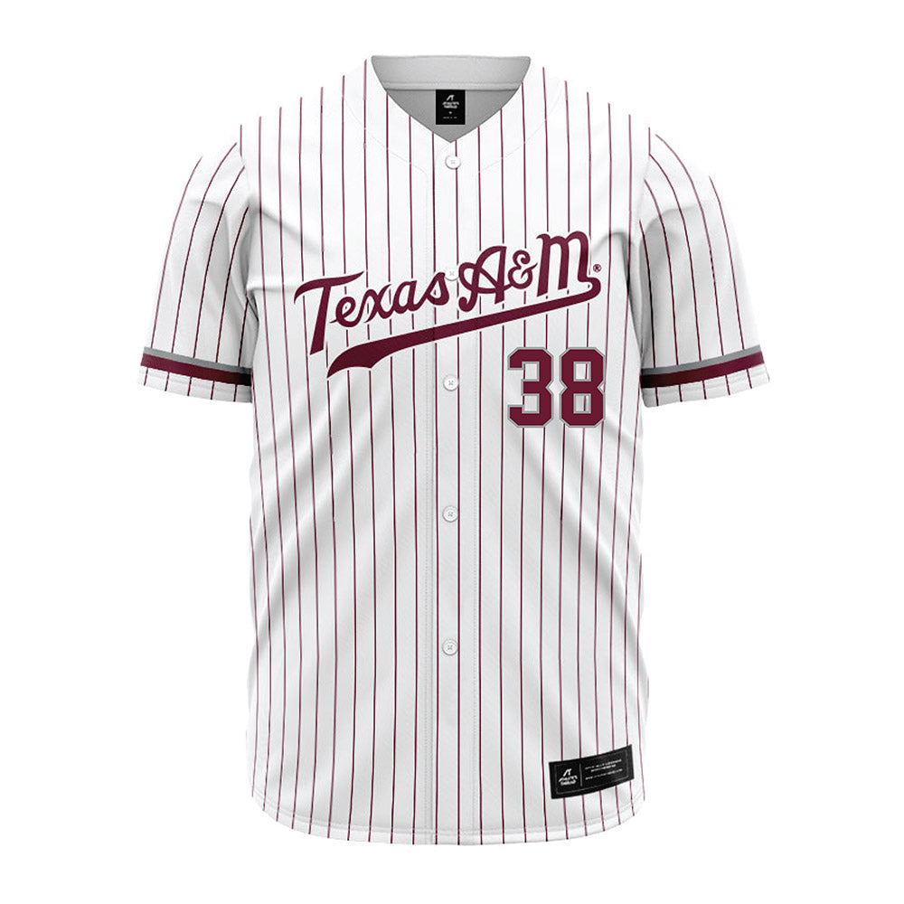 Texas A&M - NCAA Baseball : Shane Sdao - White Jersey-0